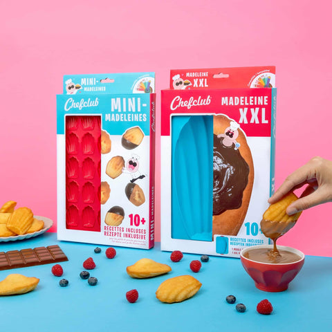 Pack - 2 moules à madeleines (mini et maxi)