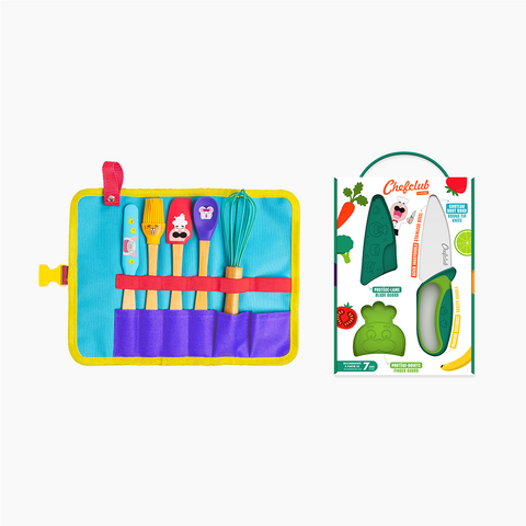 Pack enfant - Ma trousse à ustensiles (couteau vert inclus)