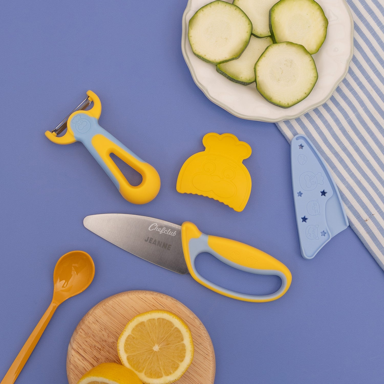 Mon Kit découpe personnalisé : Couteau et éplucheur Chefclub Kids