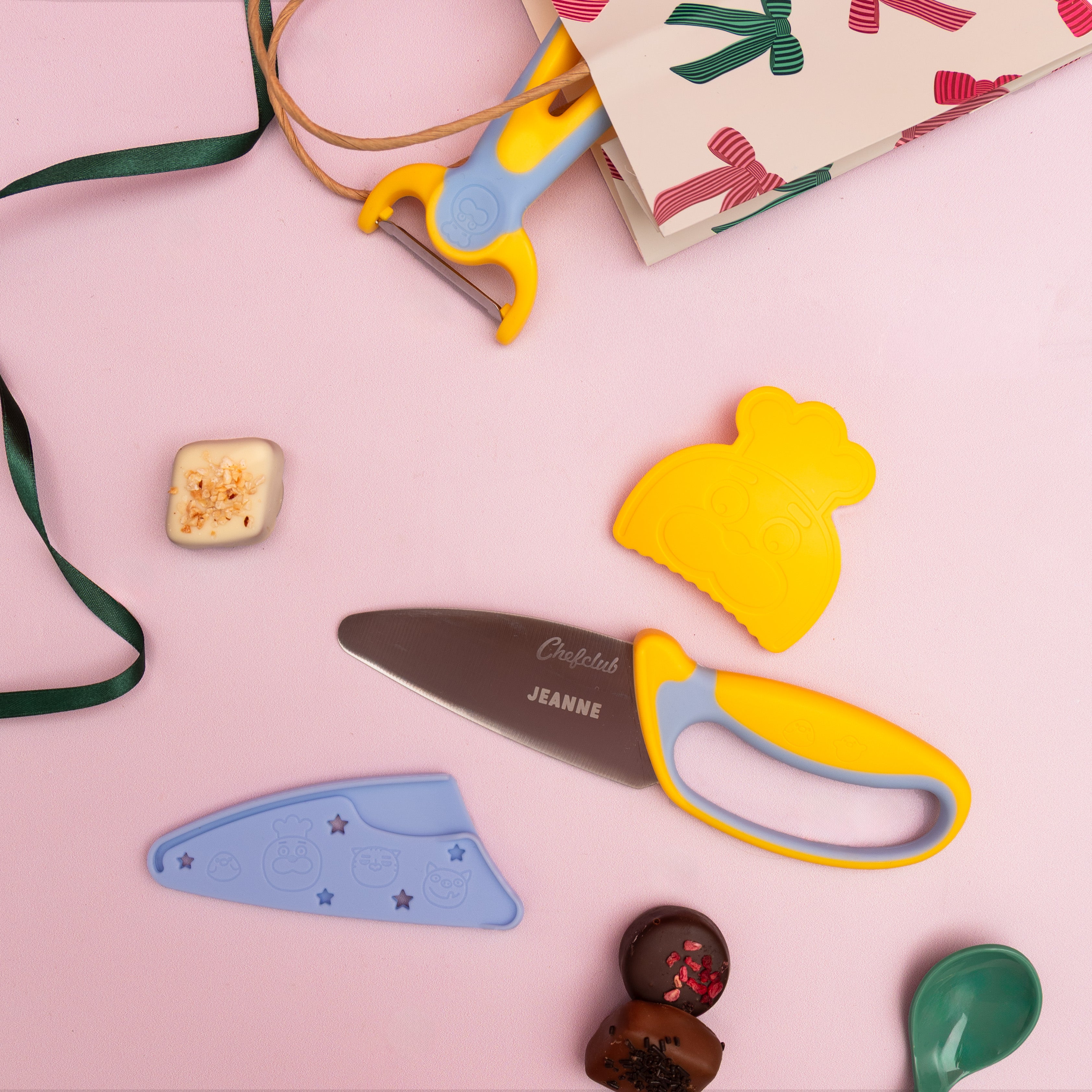 Mon Kit découpe personnalisé : Couteau et éplucheur Chefclub Kids