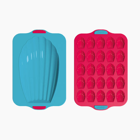 Pack - 2 moules à madeleines (mini et maxi)