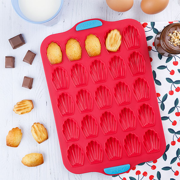 Moule Silicone Qualité Alimentaire Moule à Madeleines Silicone 20 Cavités – Grand Format Antiadhésif Noir Pour Madeleines, Chocolats, Muffins Et Desserts Mignons