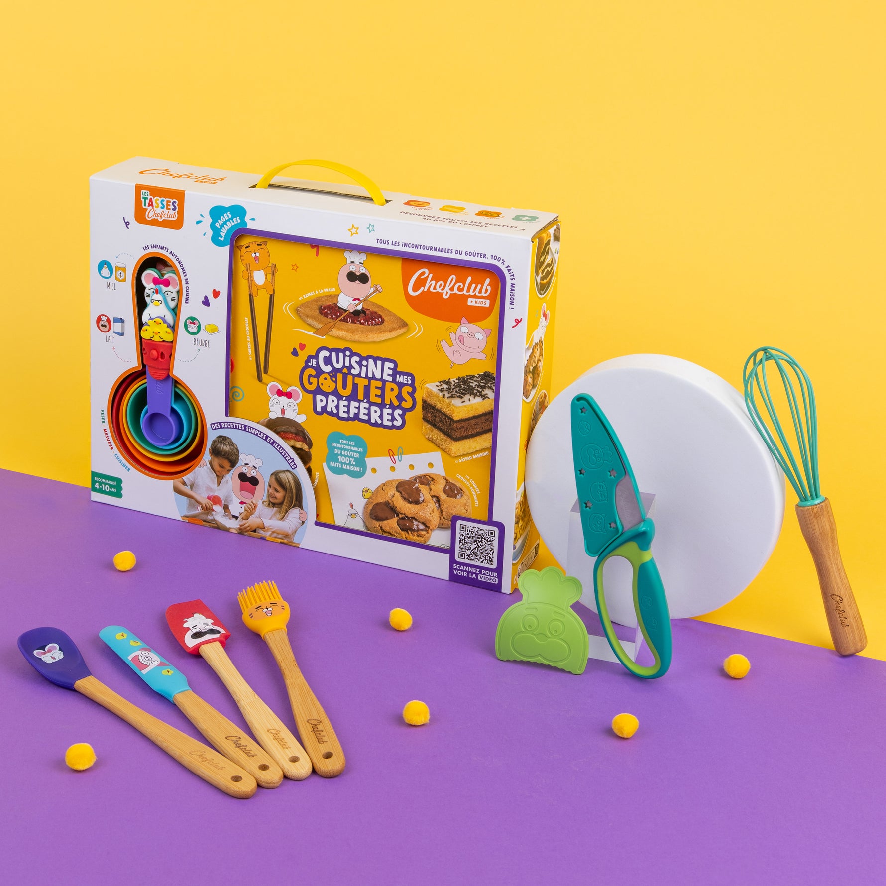 Kit de mini ustensiles de cuisine ChefClub - Enfants dès 4 ans main image 0