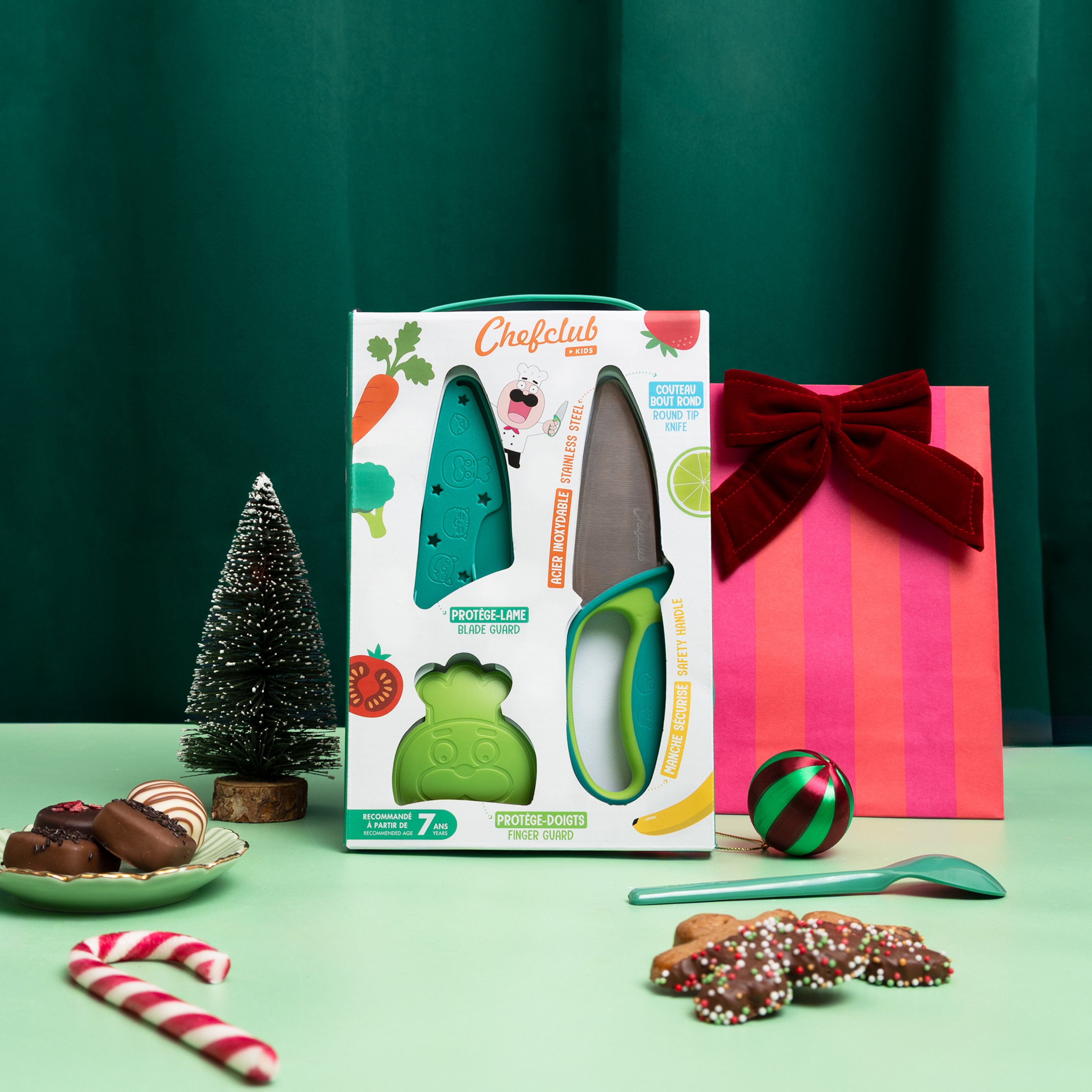 Couteau vert Chefclub Kids | Chefclub