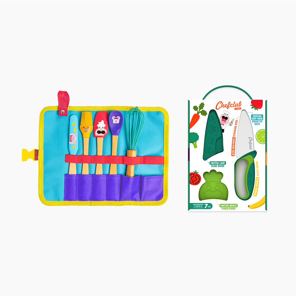 Pack enfant - Ma trousse à ustensiles (couteau vert inclus)