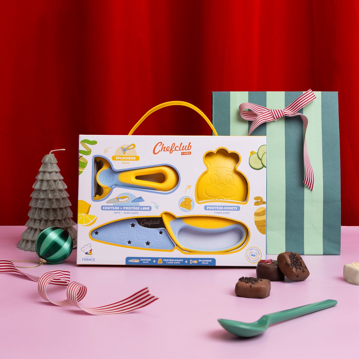 Kit découpe : Couteau et éplucheur Chefclub Kids