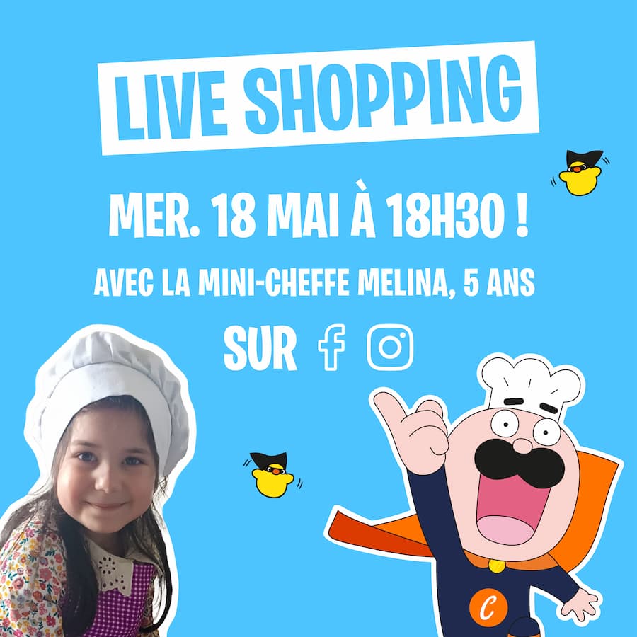 Live shopping avec Mélina