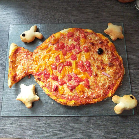 Pizza en forme de poisson
