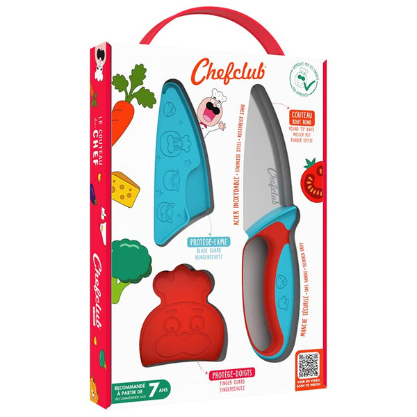 Goodchef Set de couteaux de cuisine pour enfants, 10 pièces, pour couper et  cuisiner des fruits ou des légumes pour les jeunes enfants, comprend un  couteau en bois et une planche à