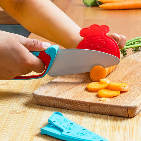 Kit Couteau sécurité de Cuisine pour Enfants - 17 Pièces Couteau Montessori  Enfants pour couper et cuire