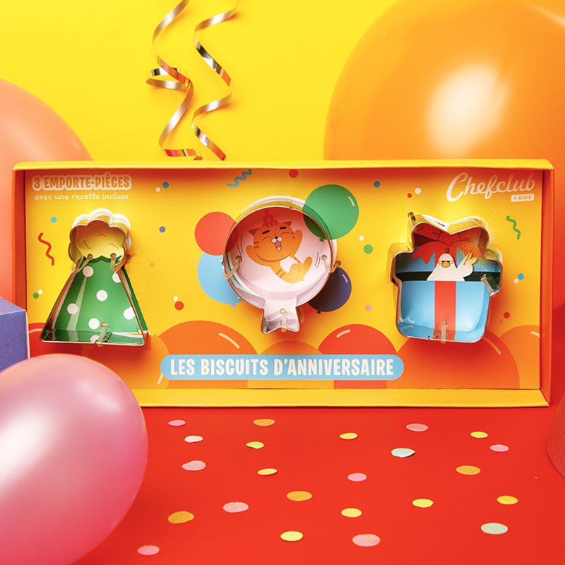 Emporte-pièces - Les biscuits anniversaire