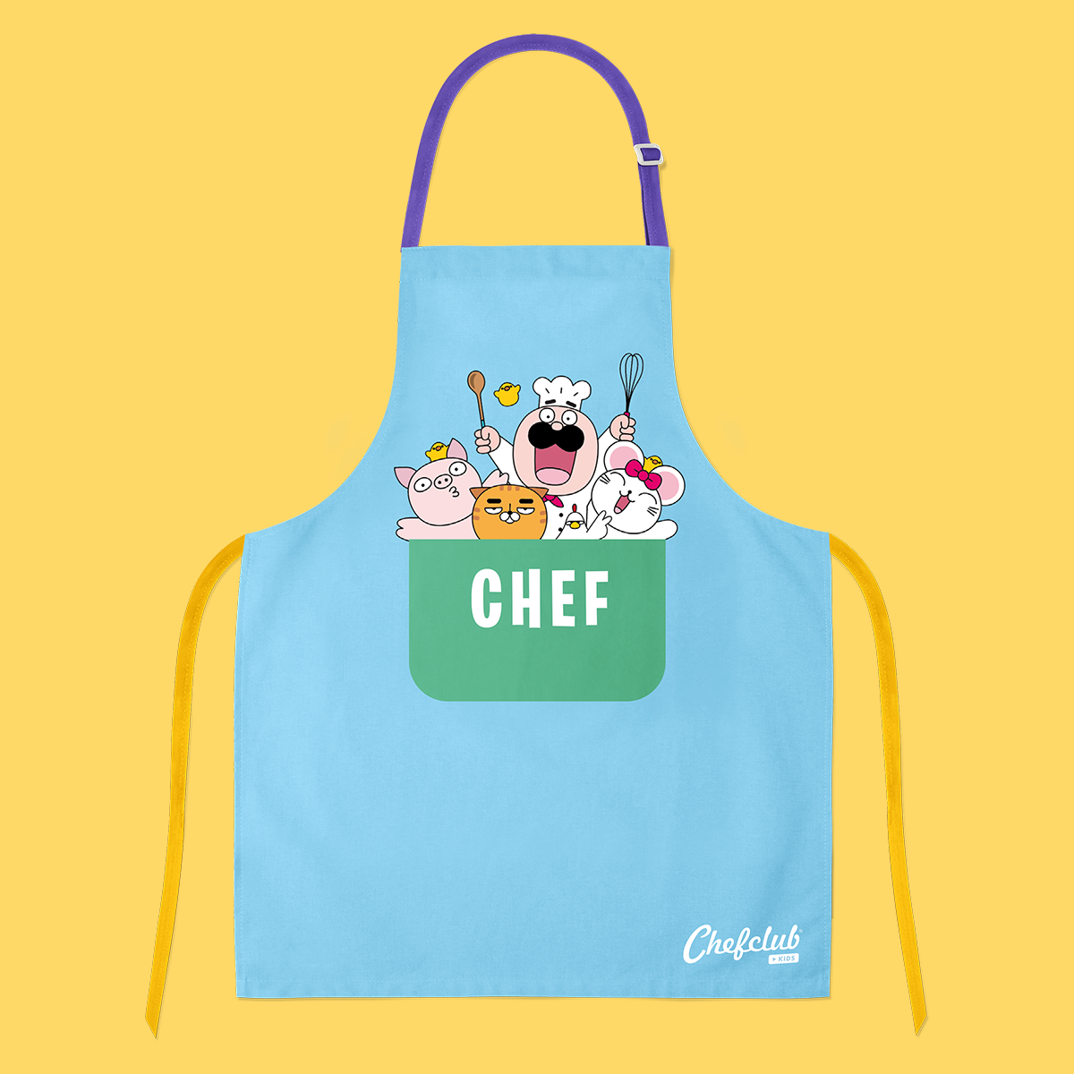 Tablier bleu Chefclub Kids