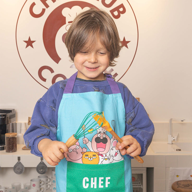 Chef Set Tablier pour enfants, 11 pièces de jeu de cuisine pour